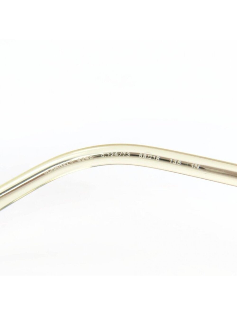 Chanel CC Logo Round Sunglasses with Chain Silver Clear Brown Case Necklace - Picture 11 of 13